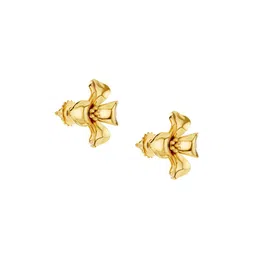 KISNA DIAMOND AND GOLD JEWELLERY Women 18Kt Flora Earrings Gold - 2.84g image 3