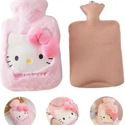 aarsh Body Ache Pain Relief,Cramps,Menstrual,Back Hot Water Rubber Bag with Soft Cover Plaster & Patch image 2