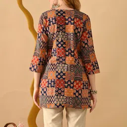 DEEPYOG APPAREL Print Ethnic Cotton Top image 3