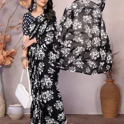 Moda Rapido Floral Printed Saree image 3