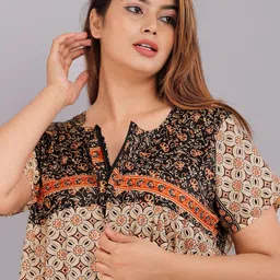 PR PINK ROYAL Printed Maxi Nightdress-image-86