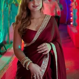 Being Naari Zari Pure Georgette Saree image 4