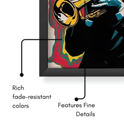 Sassyco Red & Black 1 Piece Canvas Abstract Wall Paintings image 3