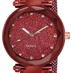 CSAMON Women Embellished Round Button Regular Analogue Watch-GR_37 image 4