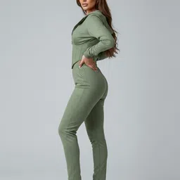 bebe V Neck Top With Trousers Co-Ords image 3