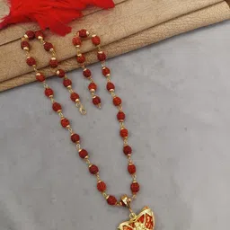 SHANKHRAJ MALL Gold-Plated Heart Shaped Pendants with Chains-picture-30