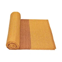 TUNI MANI Orange & Maroon Single Bedsheet with 1 Pillow Covers image 5