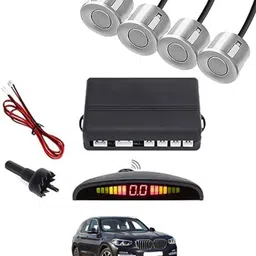 aarsh store Universal 4 Silver Reverse Parking Sensor-AF25A228 Universal 4 Silver Reverse Parking Sensor-AF25A228 Parking Sensor-picture-18