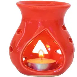 airroma Ceramic Aroma Oil Burner Red Color Diffuser, Diffuser Set, Aroma Oil-picture-31