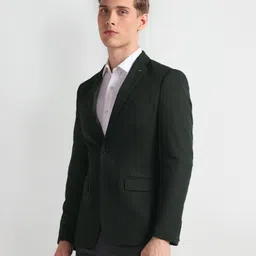 arrow Men Solid Single Breasted Formal Blazer image 3