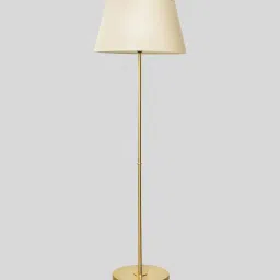 kapoor lampshades Beige Shade Floor Lamp With Metal Base image 4