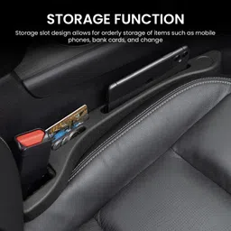 heermex 2Pcs Car Seat Gap Filler Organizer EVA Material with Multi-Storage Compartments Car Side Seat Catcher image 4