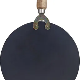 RBY Pure Iron Tawa with Wooden Handle Tawa 28 cm diameter image 2