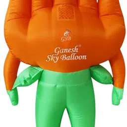 GANESH SKY BALLOON Inflatable Air walking Costume With Flower Costume 6 to 8 Feet Elders Halloween Costume-picture-36