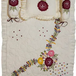 eram weavers 250 TC Cotton Single Embroidered Flat Bedsheet image 3