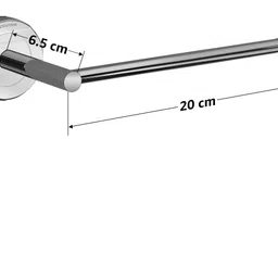 plantex Stainless Steel Napkin Ring/Towel Hanger/Bathroom Accessories - Pack of 2 Silver - Chrome Towel Holder image 5