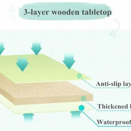 jesavi enterprise Laptop Table Wood Portable Laptop Table image 2