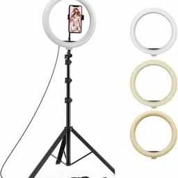 Saztech Ring light 10" with 7 ft tripod stand for reels, video, photos, vlogs Tripod-picture-27