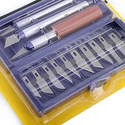 trending products villa Precision Carving Razor, Pen Knife, Chisel, Engraving, Carving Tool Set Metal Grip Hand-held Paper Cutter-picture-21