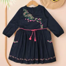 BAESD Girls Floral Embroidered Fit & Flare Dress-image-83