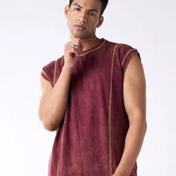 IZF Men Acid-Washed T-Shirt-image-1