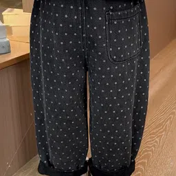 LULU & SKY Girls Polka Dot Printed High-Rise Trousers image 3