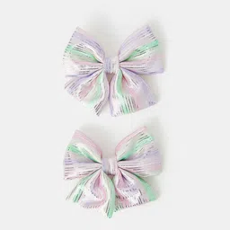 Accessorize Girls Set of 2 Ombre Bow Alligator Hair Clip-picture-37