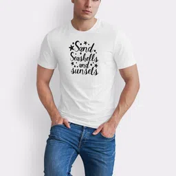 Seekbuylove Men Typography Printed Bio Finish T-shirt image 5