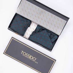 Tossido Men Woven Design Ascot & Pocket Square Accessory Gift-picture-39