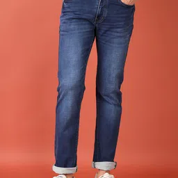 V-Mart Men Straight Fit Light Fade Stretchable Jeans image 1