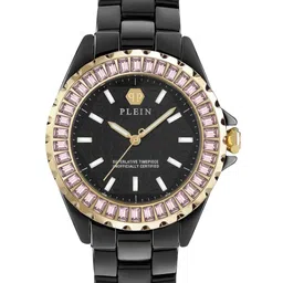 PHILIPP PLEIN Women Brass Dial & Ceramic Bracelet Style Straps Analogue Watch PWPPA0324-image-94