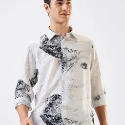 SPYKAR Men Spread Collar Abstract Printed Casual Shirt-picture-11