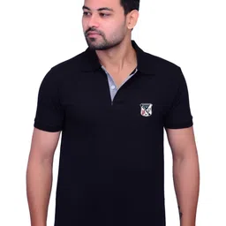 LA MILANO Men Polo Collar Applique Slim Fit T-shirt-picture-23