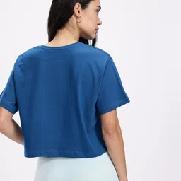 Kook N Keech Relaxed Fit Cropped Varsity Printed T-shirt image 3