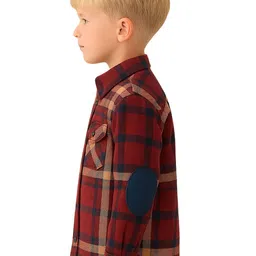 Le Nino Boys Classic Tartan Checks Checked Casual Shirt image 3