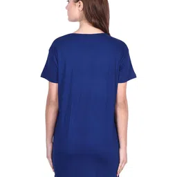 DDASPRATION Women Pack Of 2 Typography Printed Oversized Longline T-shirt image 3