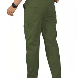 SNELLY EXPORT Men Easy Wash Cargos Trousers image 5