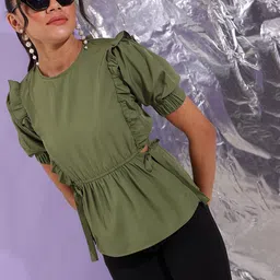 fuchsia PRETTY LOVING THING Kimono Sleeve Top image 1