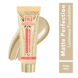 rebellion cosmetics Rebellion Matte Perfection Luminous Foundation- 36g-Pretty Ivory image 2