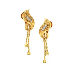 Joyalukkas Women 22Kt Gold Drop Earring - 4.45 g image 2