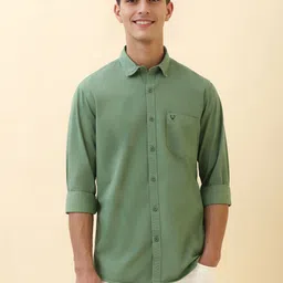 Allen Solly Spread Collar Pure Cotton Casual Shirt-picture-12