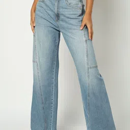 GAP Women High-Rise Wide-Leg Denim Stretchable Jeans-image-15
