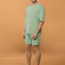 CLAFOUTIS Men Drop-Shoulder Sleeves Pockets T-shirt image 5