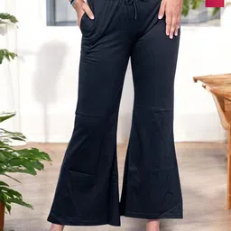 Kryptic Pack Of 2 100% Cotton Mid-Rise Lounge Pants-image-81