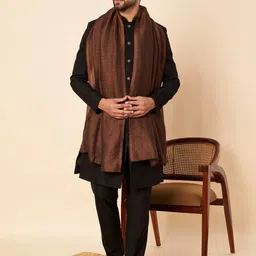 Zamour Men Woven Design Stole-picture-31