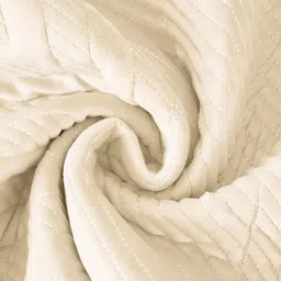 HOUSE OF QUIRK Herringbone Chenille White Self Design Velvet Anti-Slip 1 Seater Sofa Mat image 5