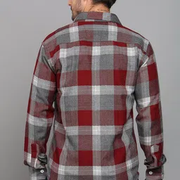 ELLIPSE Buffalo Checked Long Sleeves Woolen Shirt image 5