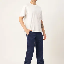 Monte Carlo Men Mid-Rise Track Pants With Paneled Detail image 4