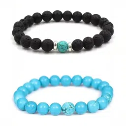 ARDLOR Set Of 2 Artificial Beaded Elasticated Bracelets-image-44