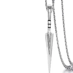 Desai Men Set Of 2 Stainless Steel Geometric Shaped Pendants With Chains image 5